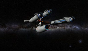 Картинка видео+игры star+trek+online космический корабль полет вселенная звезды