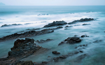 Картинка природа побережье скалы море пейзаж