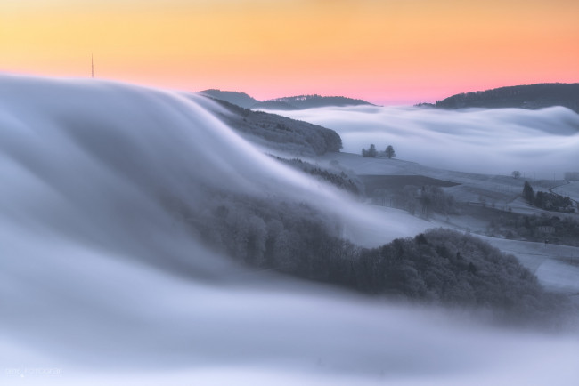 Обои картинки фото природа, горы, туман