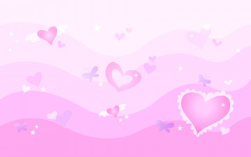 Картинка праздничные день+святого+валентина +сердечки +любовь бабочка сердце день святого валентина вектор открытка