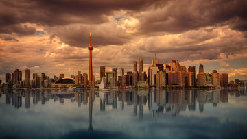 Картинка города торонто+ канада небоскребы