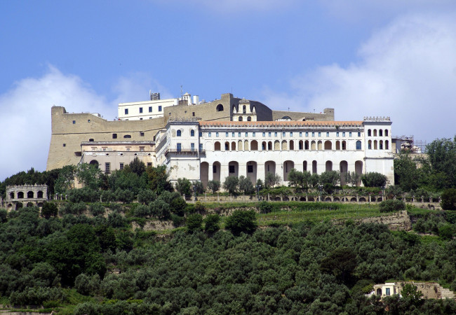 Обои картинки фото castel sant`elmo, города, замки италии, castel, sant'elmo
