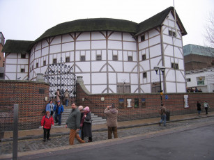 Картинка shakespeare globe uk города здания дома