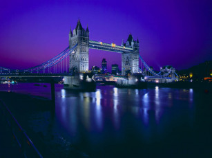 Картинка tower bridge uk города лондон великобритания