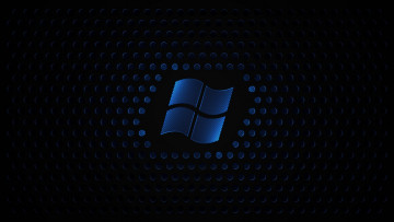 обоя компьютеры, windows, xp, тёмный, синий