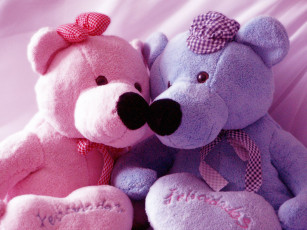 обоя teddy, bear, праздничные, мягкие, игрушки, мишки, день, святого, валентина