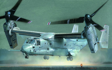 Картинка 22 osprey авиация 3д рисованые graphic v-22 конвертоплан армия сша