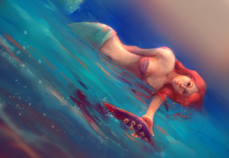 Картинка фэнтези русалки русалка море щупальце