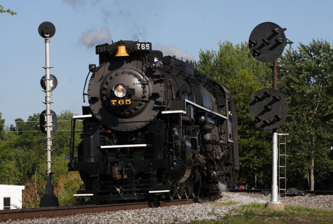 Обои картинки фото техника, паровозы, рельсы, локомотив, поезда