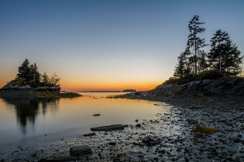 Картинка природа восходы закаты заря отмель остров
