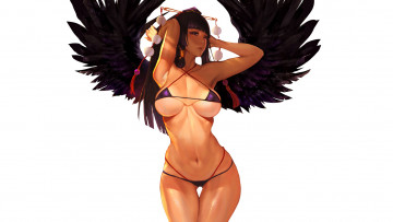 Картинка аниме touhou девушка фон крылья