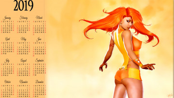Картинка календари фэнтези взгляд девушка