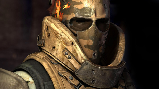 Обои картинки фото видео игры, army of two, форма, голова, маска, броня