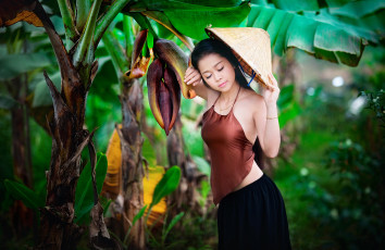 Картинка девушки -unsort+ азиатки вьетнамка
