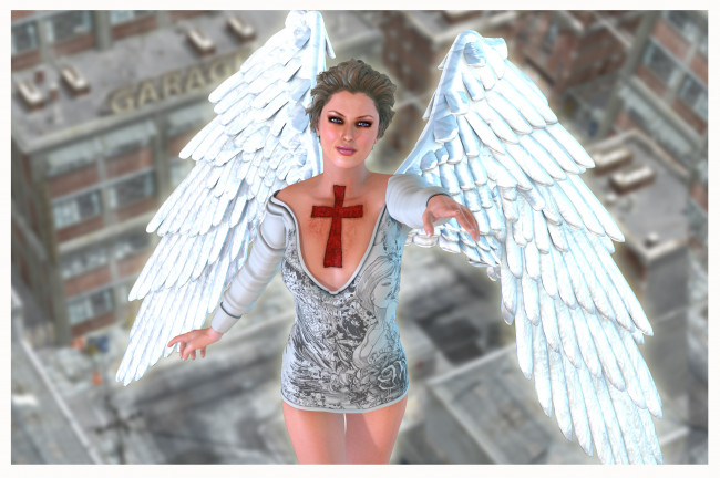Обои картинки фото 3д графика, angel , ангел, крилья