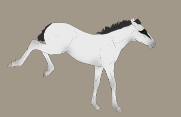 Картинка рисованное животные +лошади фон взгляд лошадь