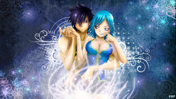 Картинка аниме fairy+tail девушка лед и вода парень