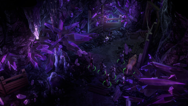 Обои картинки фото видео игры, pathfinder,  wrath of the righteous, пещера, кристаллы