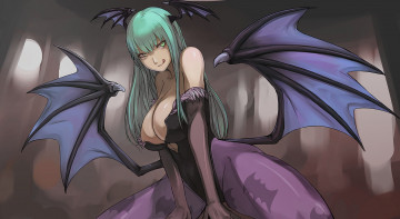 Картинка аниме night warriors вампир крылья девушка
