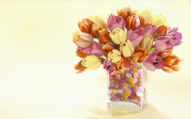 Обои картинки фото цветы, тюльпаны, ваза