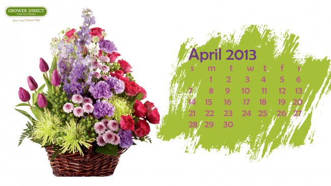 Обои картинки фото календари, цветы, букет, розы, тюльпаны, гвоздики