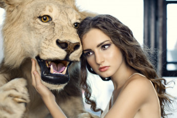 Картинка девушки -unsort+ лица +портреты лев