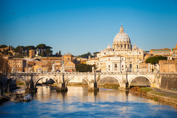 Картинка города рим +ватикан+ италия мост город