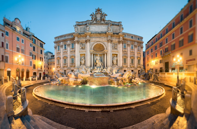 Обои картинки фото города, рим,  ватикан , италия, здание, фонтан, город