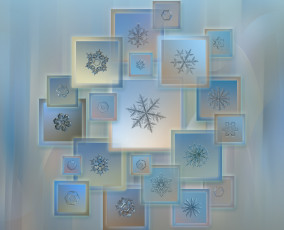 Картинка разное компьютерный+дизайн коллаж снежинки