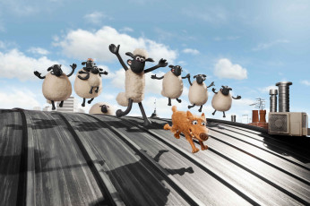обоя shaun the sheep movie, мультфильмы, - shaun the sheep movie, барашек, юмор, анимация, шон, movie, sheep, the, shaun