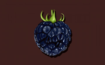 Картинка векторная+графика еда+ food фон минимум ягода ежевика