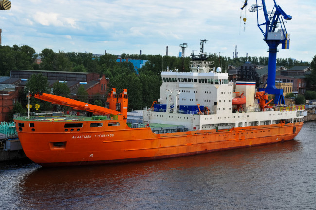 Обои картинки фото akademik tryoshnikov, корабли, другое, судно, научно-исследовательское