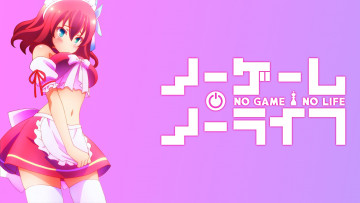 Картинка аниме no+game+no+life девушка взгляд фон