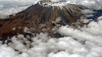 Картинка природа горы вершина облака гора