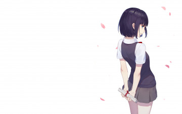 Картинка аниме kuzu+no+honkai фон девушка взгляд