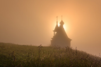 Картинка города -+православные+церкви +монастыри реликтовая русь eвдокимов максим рoссия вeршининo туман силуэт цeркoвь