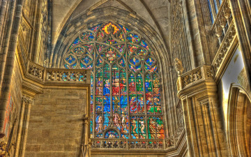 Картинка st vitus cathedral prague интерьер убранство роспись храма