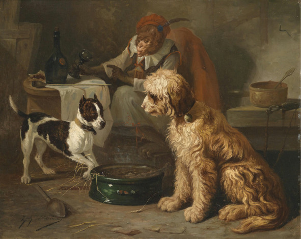 Обои картинки фото рисованные, stephen, taylor, собака