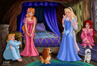 Картинка мультфильмы disney`s princess девушки