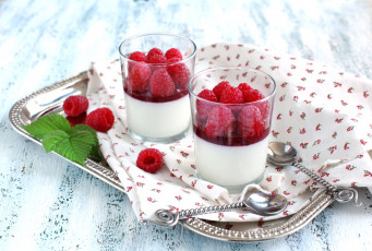 Картинка еда мороженое десерты йогурт малина мята