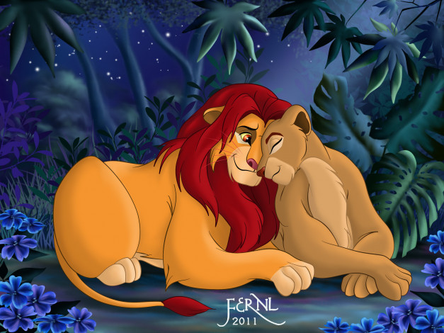 Обои картинки фото мультфильмы, the, lion, king, лев