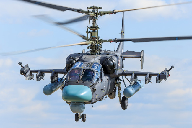 Обои картинки фото ka-52, авиация, вертолёты, вертолёт, ввс, ударный, россия
