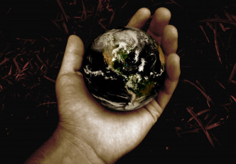 Картинка разное компьютерный+дизайн шар планета земля рука
