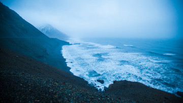 Картинка природа побережье горы море