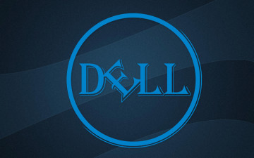 Картинка компьютеры dell логотип фон