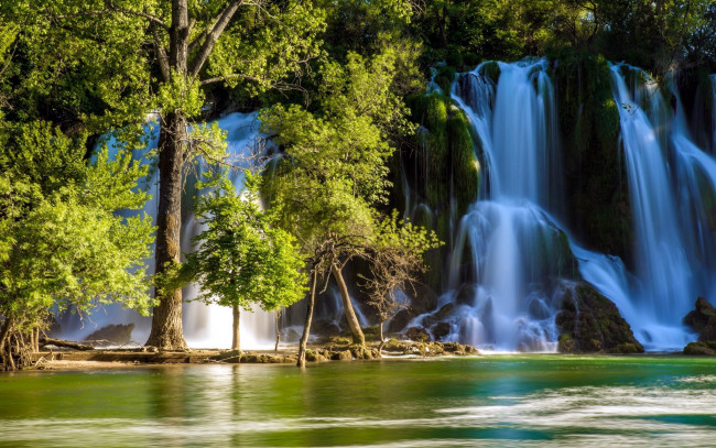 Обои картинки фото природа, водопады, потоки