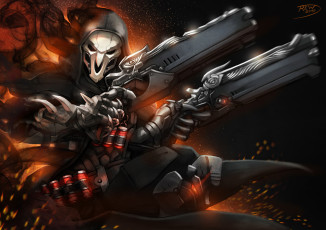 Картинка видео+игры overwatch reaper