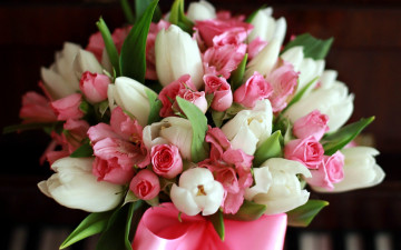 Картинка цветы букеты +композиции розы тюльпаны