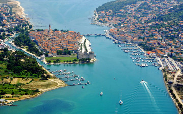 Картинка trogir croatia города -+панорамы