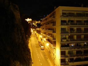 обоя монако, ночное, города, монте, карло